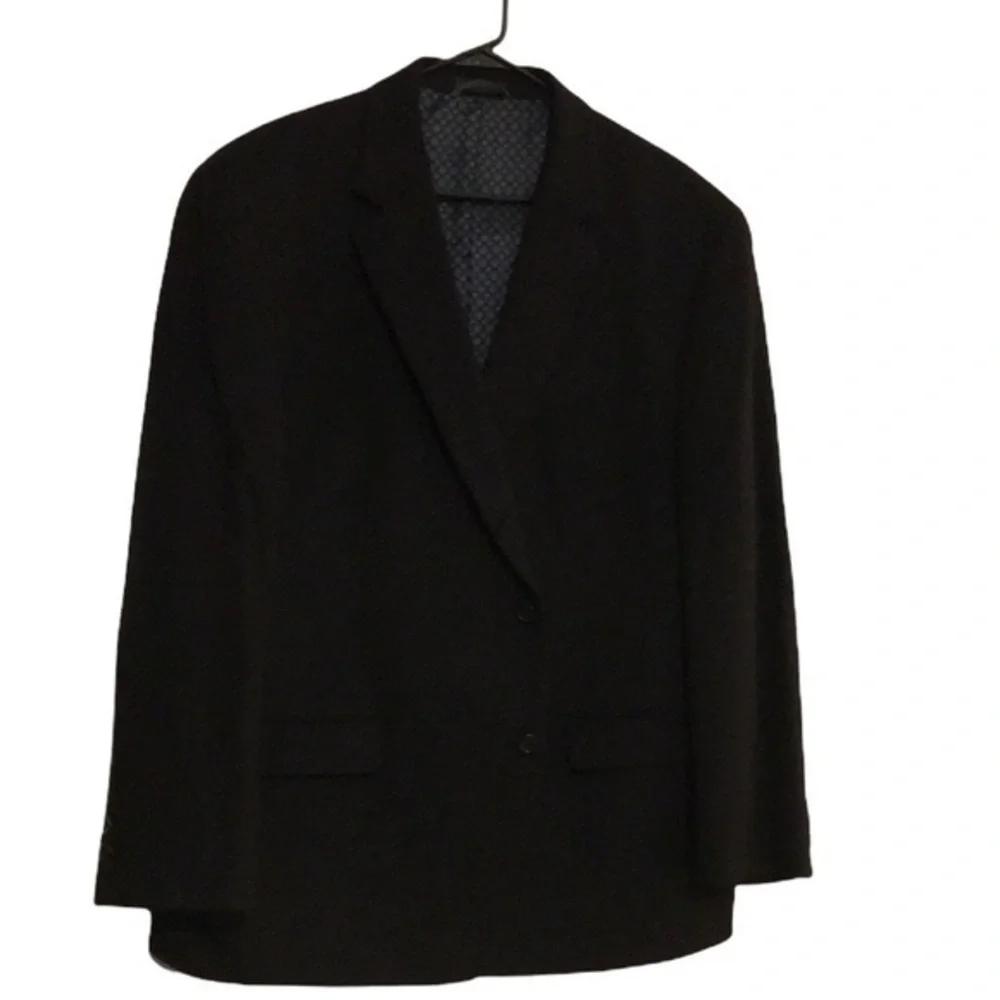Michael Kors Black Wool Camel Hair Coat Blazer Jacket